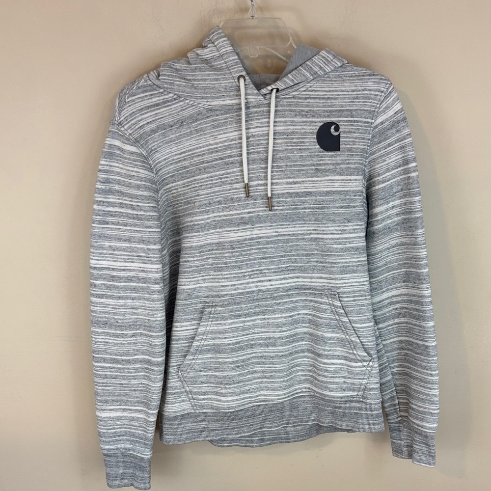 Carhartt Iconic Clarksburg Logo Sweatshirt Hoodie Size M 8-10